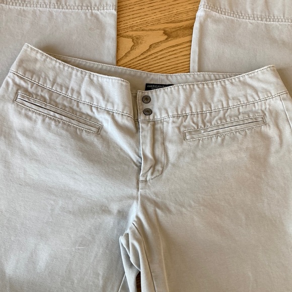 Vintage American Eagle Outfitters Pant Creme /Khaki Size 4 - Picture 5 of 13